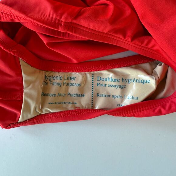 La Blanca Island Goddess Multi-Strap Cross Back One Piece Swimsuit in Cherry Red - Picture 10 of 13